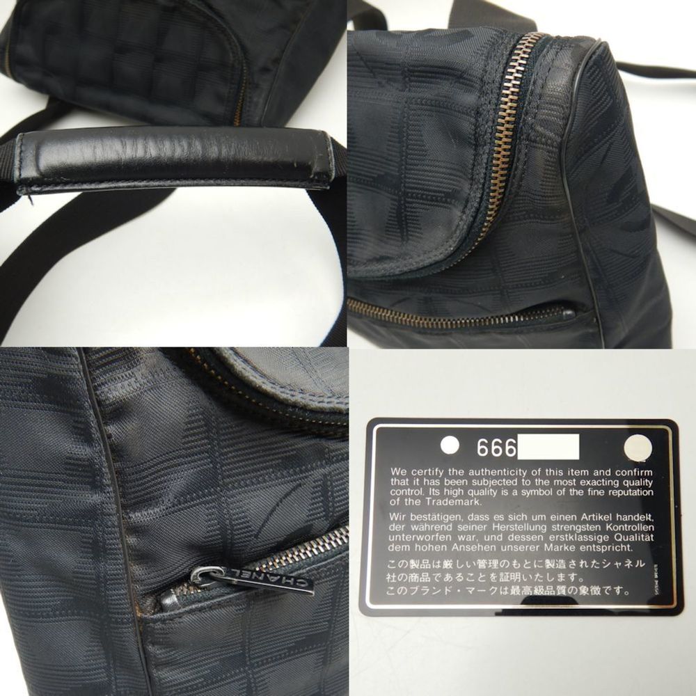 CHANEL A15958 Rucksack New Travel 2WAY Nylon Black 251381 - Picture 8 of 10